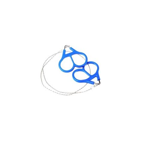 Scie à fil de survie, scie à corde de poche - Chaîne de poche portable - Scie à câble métallique, scie à fil en acier robuste, outil d'extérieur de poche pour la coupe du bois, la randonnée et la chas (1/5)