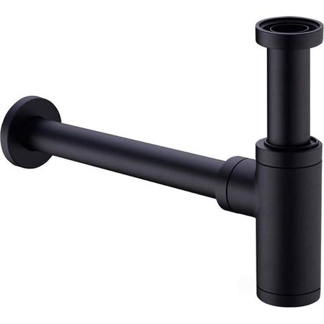 Siphon d'évier en laiton, siphon universel pour évier avec tube de rallonge de 200 mm, siphon réglable 1 1/4 x 32 mm étanche aux odeurs et anti-fuite (1/5)