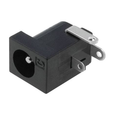 Connecteur basse tension embase femelle horizontale Cliff DC-10A FC68148 Diamètre intérieur: 6.3 mm (1/3)