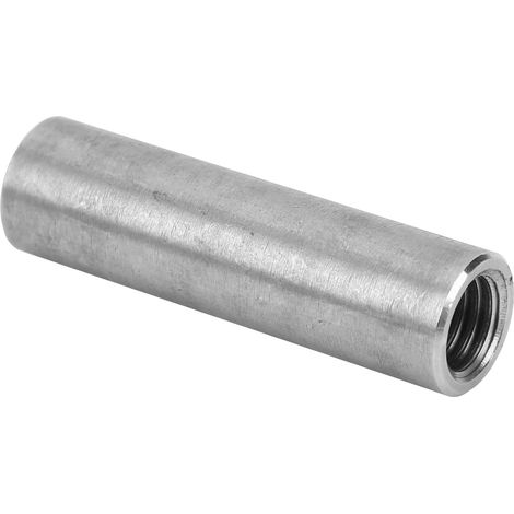 M10 2 Zoll Gewindehülse, Edelstahl-Rundstangenverschraubung, 15 mm Außendurchmesser, Außengewindeanschluss, robuste Befestigung für Montage und Heimwerkerarbeiten. (1/5)
