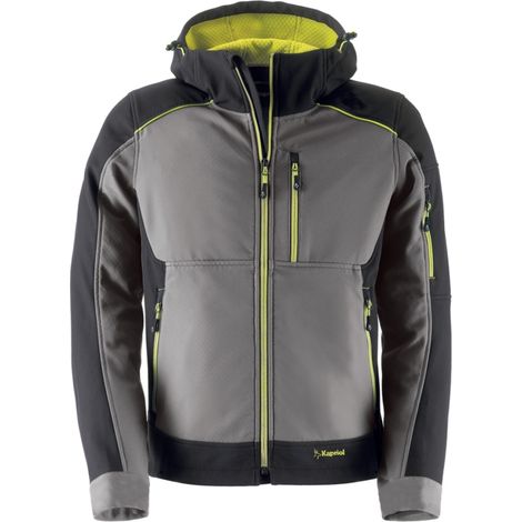 giacca da lavoro kapriol "softshell dynamic" grigio tg xl