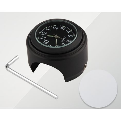 Horloge De Guidon De Moto Étanche, Horloge Murale À Pendule, Montre Lumineuse De Scooter Avec Clé Pour Vélo, Moto, Bureau, Automobile, Bureau, Étagère
