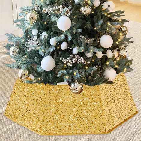 Paralbero Natalizio Anello Decorativo Brillante Dorato 80 cm (1/5)
