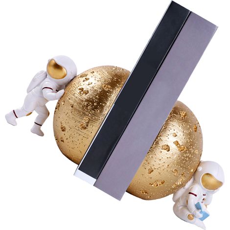 Lot de 2 Serre-livres Mignon Cartoon Design Rond Coins Arrondis en Résine Décoratif Pratique Support de Livres Bureau Maison (1/5)