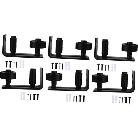 de 6 guides de sol pour porte coulissante de grange avec