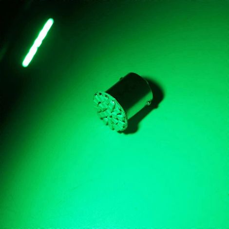 1156 BA15S - 10 PIÈCES Ampoule LED SMD 1206 22 V CC 24 V P21W P21/5W S25 Automatique Voyant clignotant - Blanc (1157 BAY15D Vert) (1/5)