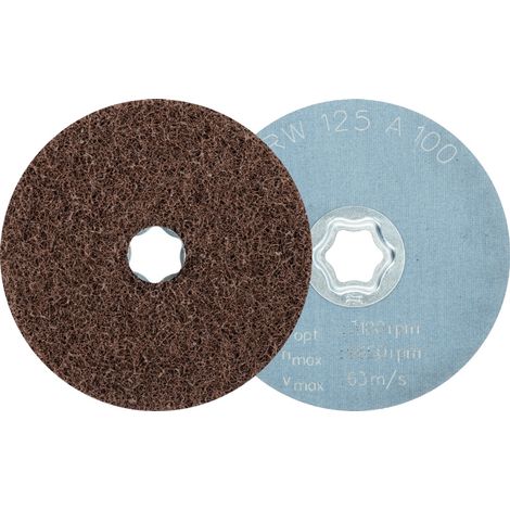 PFERD COMBICLICK weiche Vliesronde CC Ø 125 mm A100 zum reinigen und satinieren mit Winkelschleifer (1/5)