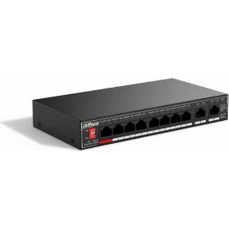 SG1010P - Switch unmanaged 10 porte Gigabit (8 PoE + 2 uplink)