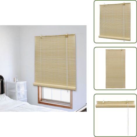 Bambusrollo 100x220 cm Natur - Bambusrollo - Fensterdekoration - Wohnzimmerdeko - Schlafzimmerdeko - Gardine (1/5)
