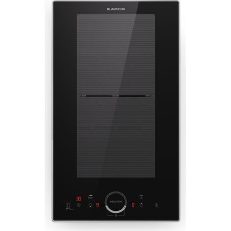 Klarstein Delicatessa Domino Prime Placa de inducción encastrable 2 zonas 3500 W autónomo