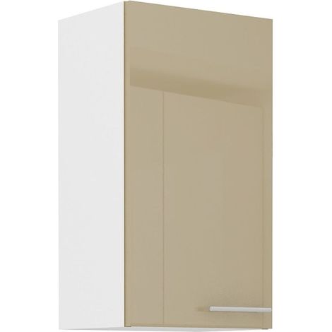 Küche Hängeschrank 40 Lara Cappuccino Hochglanz Küchenzeile Küchenblock (1/4)