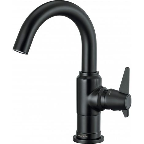 Deante Temisto Grifo de lavabo negro mate elegante