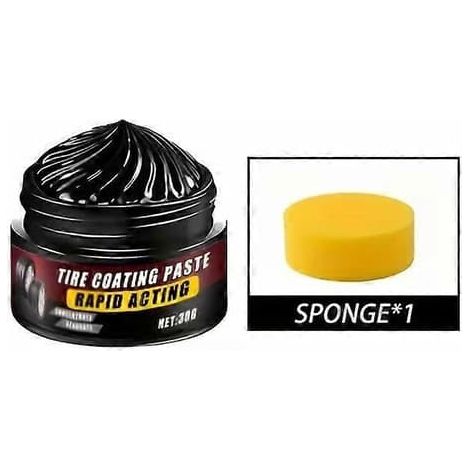 Pâte de revêtement pour pneus avec éponge - Rénovateur de pièces en plastique à action rapide pour voitures, motos et camions, 30 g (2 unités) (1/5)