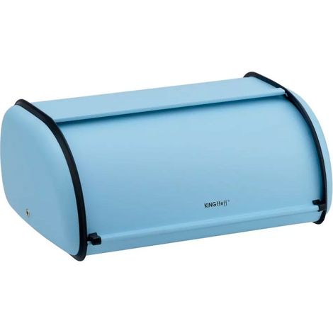 Kleiner Brotkasten aus Stahl 36cm KINGHOFF KH-1757 blau (1/5)