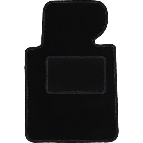 Tapis de sol conducteur en velours noir pour : BMW Série 3 E46 compacte, coupé, berline, break, Touring (1998-2007)