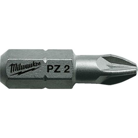 Punta de destornillador Milwaukee pz3 dureza 60 HRC vástago 1 4
