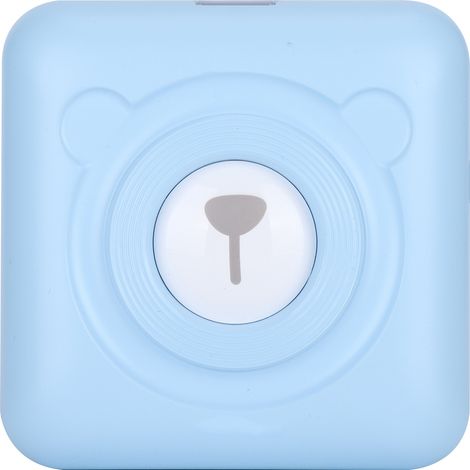 Imprimante photo de poche, papier thermique portable, impression de questions erronées, format A6, bleu, 203 dpi (1/5)