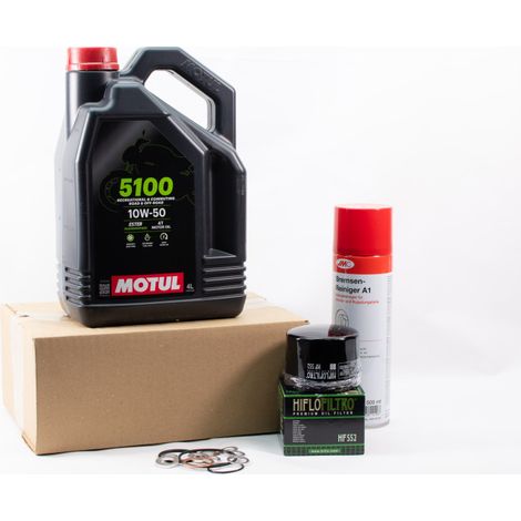 Kit Entretien Vidange Standard pour MOTO GUZZI LE MANS 1000 de 1991 à 1994 - MOTUL 5100 10W50 4L