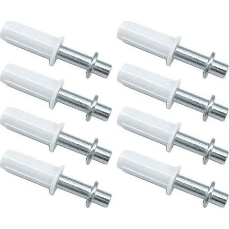 Ensemble de 8 portes pliantes, quincaillerie pour porte de placard pliante, pivot supérieur, à ressort (blanc) (1/4)