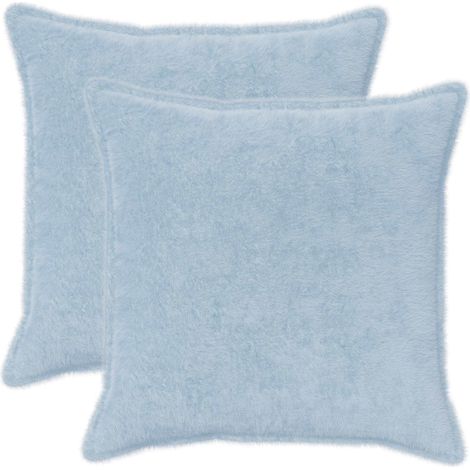 Cushion Cover 2 pcs HOUTEN Light Blue 70 x 70 cm vidaXL