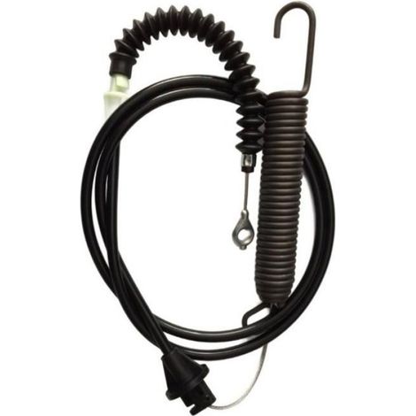 Câble D'engagement De Lame - 1427 Mm - Œillet - Avec Ressort - Pour Tracteur À Gazon - Compatible Modèles Wolf Oleo-Mac Mtd
