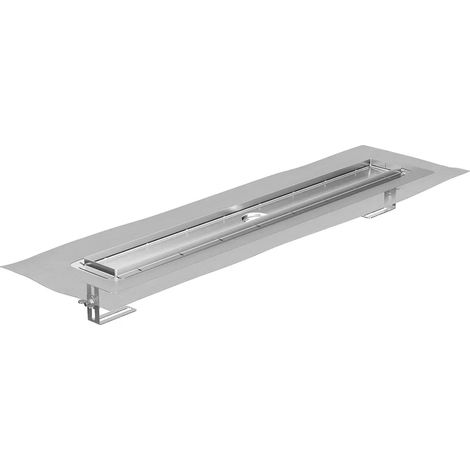 ACO ShowerDrain M+ Duschrinne 800x84mm ohne Ablauf FlhoriEdelstahl inklDichtmanschette, 9010.87.01