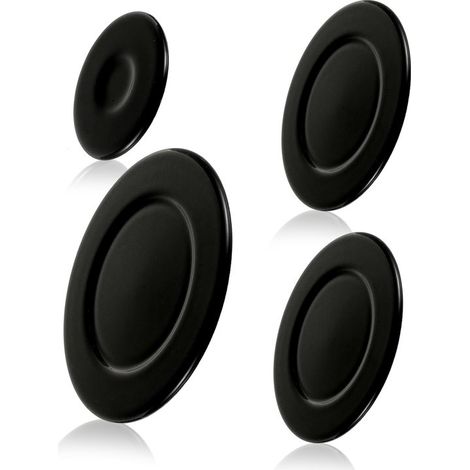 Juego de tapas para quemadores de estufa de gas,Juego de repuesto de metal de 4 piezas. Apto para estufas de gas SABAF (1/5)
