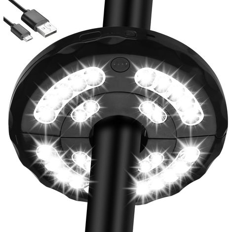 Luce per ombrellone, luce per ombrellone da giardino con 3 modalità di luminosità, 200 lumen, luce senza fili per ombrellone da giardino, adatta per tende da campeggio o per uso esterno. (1/2)
