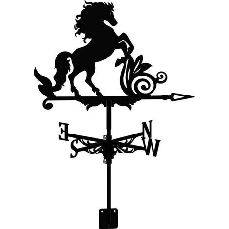 Allecto - Bandiera meteorologica in metallo per animali - decorazione antivento - decorazione da giardino - uso esterno - cavalli - uccelli - resistente - la bandiera antivento per il muro del giardin