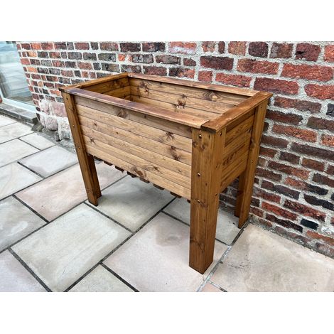Charles Taylor Wooden Somerford Deep Root Planter Raised Trough Bed Extra Large (1/5)