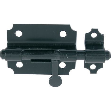 Verrou de box - JARDINIER MASSARD - J522231 - 16mm - Zingué blanc - À clé