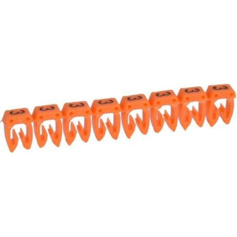 Multipack Legrand BEZ.ZIFFER-3 FÜR 0,5-1,5MM2 OR (38213) - 30 Stück