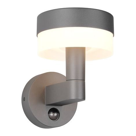 Applique exterieure led mackenzie avec detecteur de mouvement 8w 800lm 3000k ip54 anthracite - trio lighting (1/3)