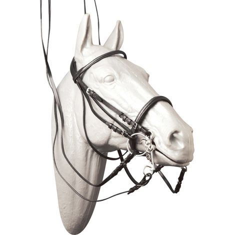 Bridon de dressage en cuir avec double rênes ligne économique