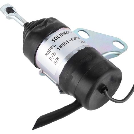 Électrovanne d'arrêt de carburant 1,25 po, joint en caoutchouc pour véhicule 16851-60014, compatible avec tondeuse Kubota RTV RTV900 (1/5)