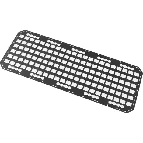 Support de panneau Molle pour lit de camion, 883x330x2mm, rangement modulaire pour véhicule, camping-car, avec sangles de fixation tactiles, cordons élastiques (1/5)