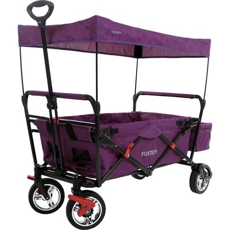 FUXTEC Folding Wagon / Foldable Wagon / Trolley / Hand Cart CT-500 Purple