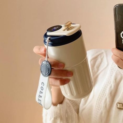 Bleu - Tasse thermos à café intelligente avec affichage intelligent de la température, gobelet en acier inoxy (1/4)