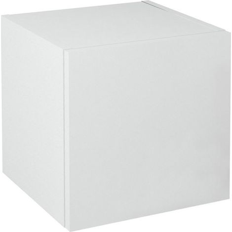 Meuble de rangement ESPACE 35x35x32cm, 1x porte, gauche/droite/blanc brillant (1/2)