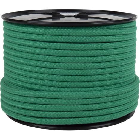 Carrete escota náutica 8 mm con funda mullida 200 m verde