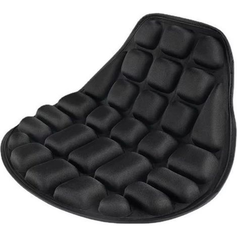 Coussin de selle pour moto – Design noir – Confort pour longs trajets – Accessoire plein air – Relaxation assurée (1/3)