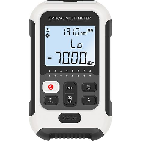 Compteur de puissance optique multifonction, stylo fibre rouge quatre-en-un haute précision, rechargeable mini, atténuation optique -50+26dBm (sans échantillon) (modèle batterie lithium, batterie inté (1/5)