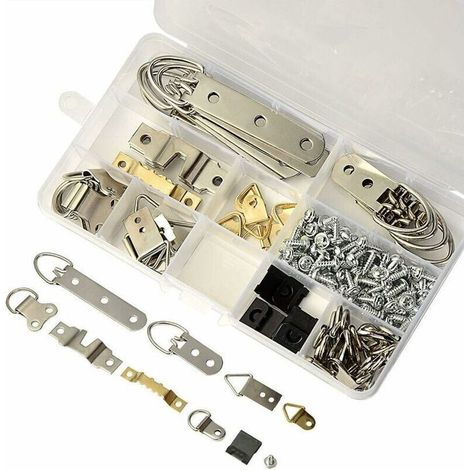 Set of 96 picture frame hanging hooks - Storage box included (1/5)