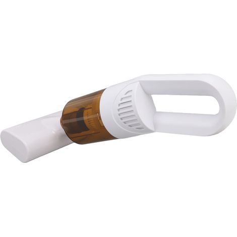 Aspirateur sans fil portable anti-acariens rechargeable USB pour voiture et maison, blanc (1/5)