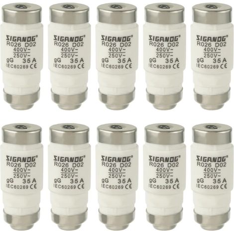 Neozed-Sicherung, D02 35A gL/gG 400VAC, Sicherungseinsatz (10er-Pack)-Largeight, Neozed-Sicherung, D02 35A gL/gG 400VAC, Sicherungseinsatz (10er-Pack)-Largeight