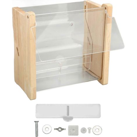 Distributeur automatique de nourriture pour poules, grande capacité, acrylique transparent, boîte à graines pour oiseaux, perruches, calopsittes et cailles (1/5)