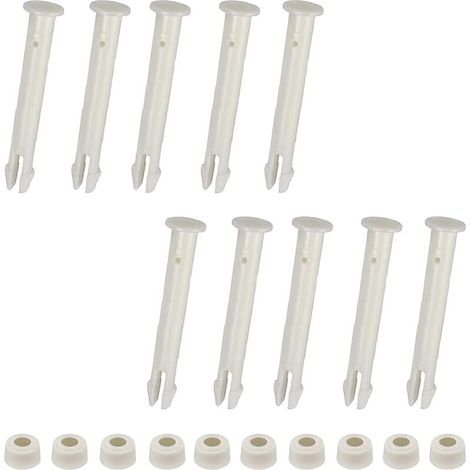 Intex Pool-Dichtungsstifte und Gummidichtungen – 10er-Pack, 7 cm Durchmesser, robustes Kunststoffmaterial