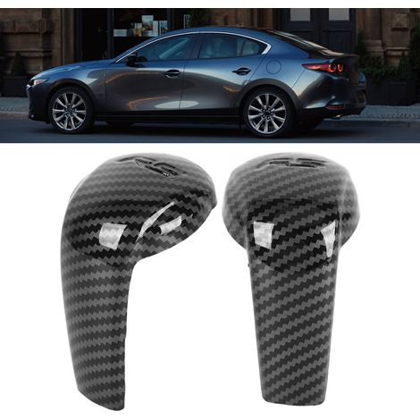 Schaltknaufabdeckung für Mazda CX-5, CX-9, CX-3, CX-9 Modelle 2014-2023. Carbonisierte ABS-Oberfläche für Kratzfestigkeit und einfache Montage. (1/5)