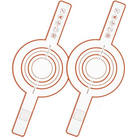 Manches longs Tapis à pâte - 2 pièces - Tapis de cuisson suspendu - Tapis de cuisson en silicone multifonctionnel - Réutilisable - Multifonctionnel - Adapté au four à air chaud, au four et au micro-on (1/5)