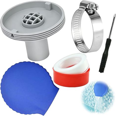 Buse d'entrée de Piscine 32 mm, Buse de Remplissage de Piscine, Buse Refoulement Piscine, Accessoire de Sortie Piscine pour Piscine Spa Bec Accessoires (1/5)